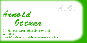arnold ottmar business card